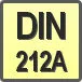 Piktogram - Typ DIN: DIN 212A